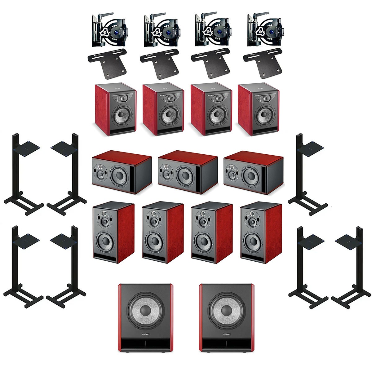 Focal Trio11 Be & Solo6 7.1.4 Immersive Monitoring Bundle