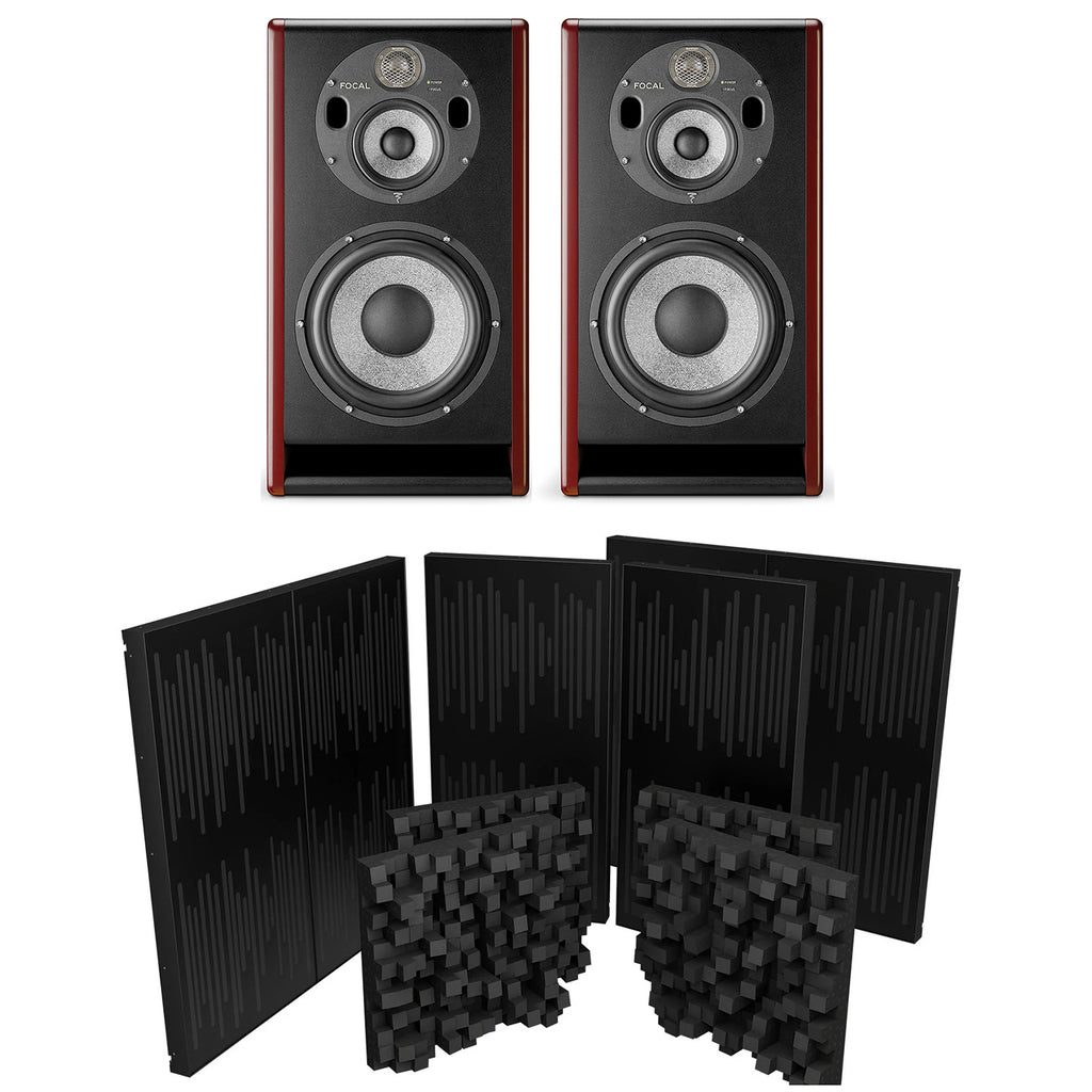 Focal Trio11 Be Active Studio Monitor - Pair, Red with Free VicStudio VMT Box