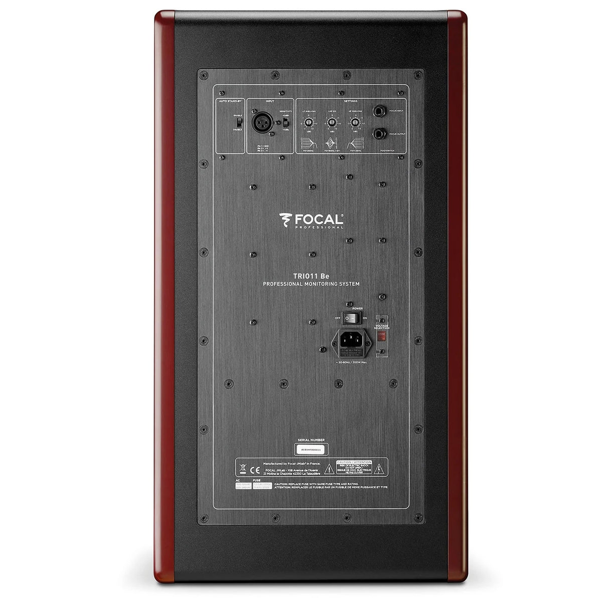 Focal Trio11 Be Active Studio Monitor - Pair, Red with Free VicStudio VMT Box
