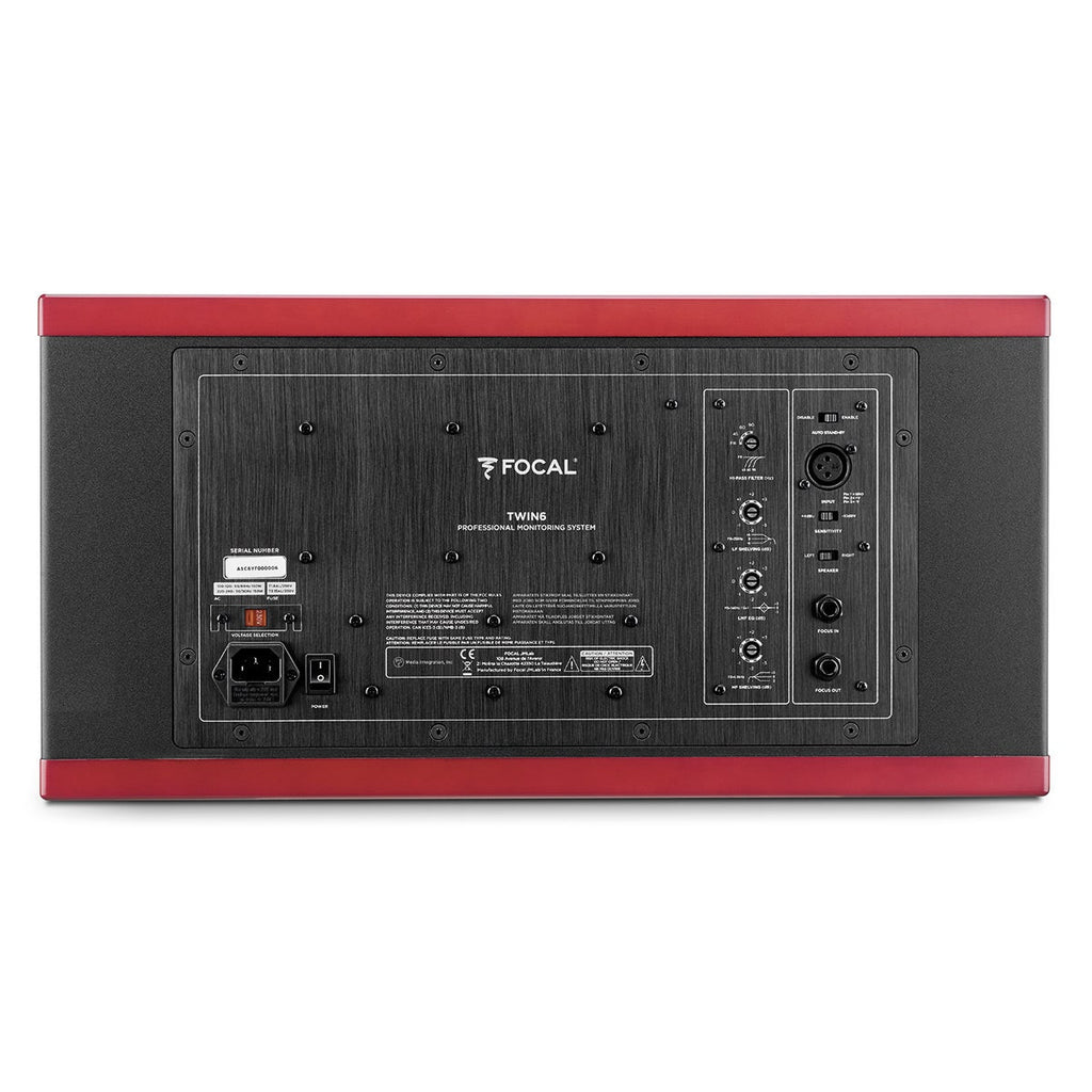 Focal Twin6 2.5-Way Active Studio Monitor with Focus Mode - Single, Red