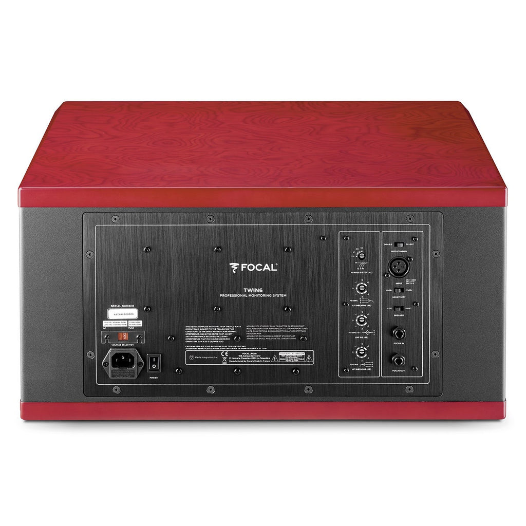 Focal Twin6 2.5-Way Active Studio Monitor with Focus Mode - Single, Red