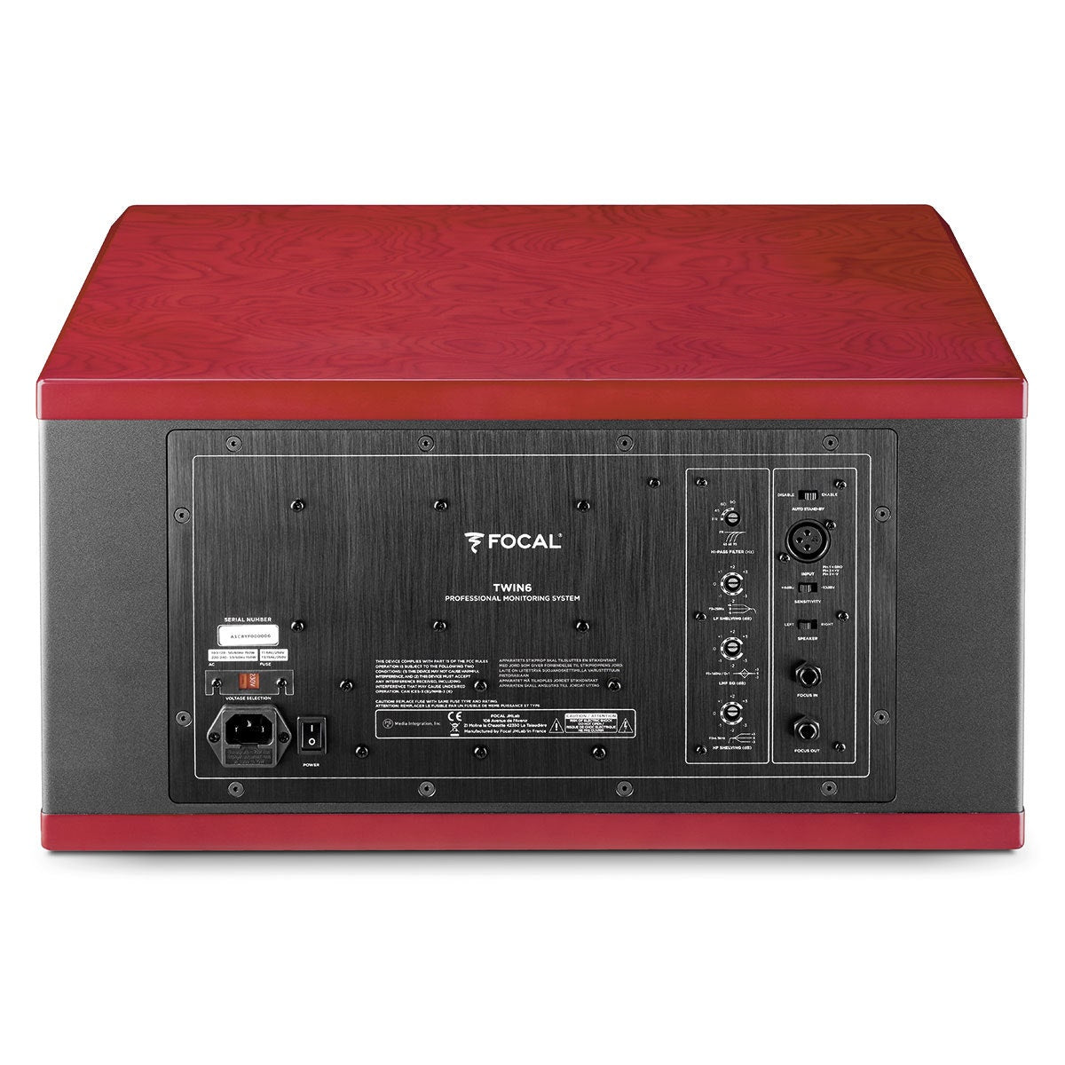 Focal Twin6 2.5-Way Active Studio Monitor with Focus Mode - Single, Red