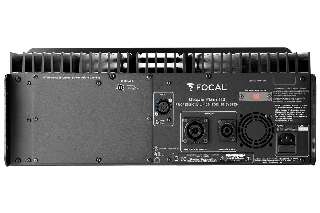 Focal Utopia Main 112 Monitoring Speaker System - Black