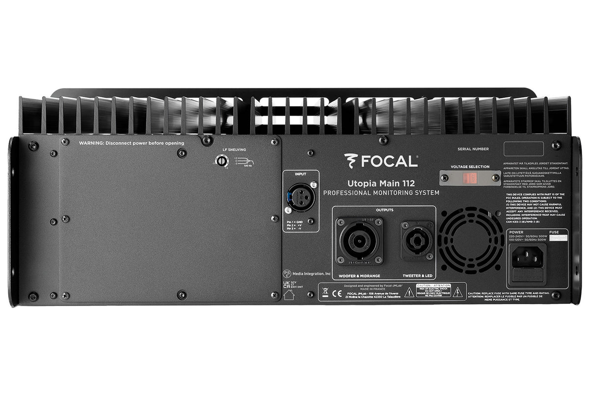 Focal Utopia Main 112 Monitoring Speaker System - Black