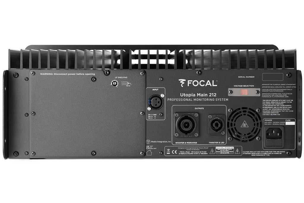 Focal Utopia Main 212 Monitoring Speaker System - Black