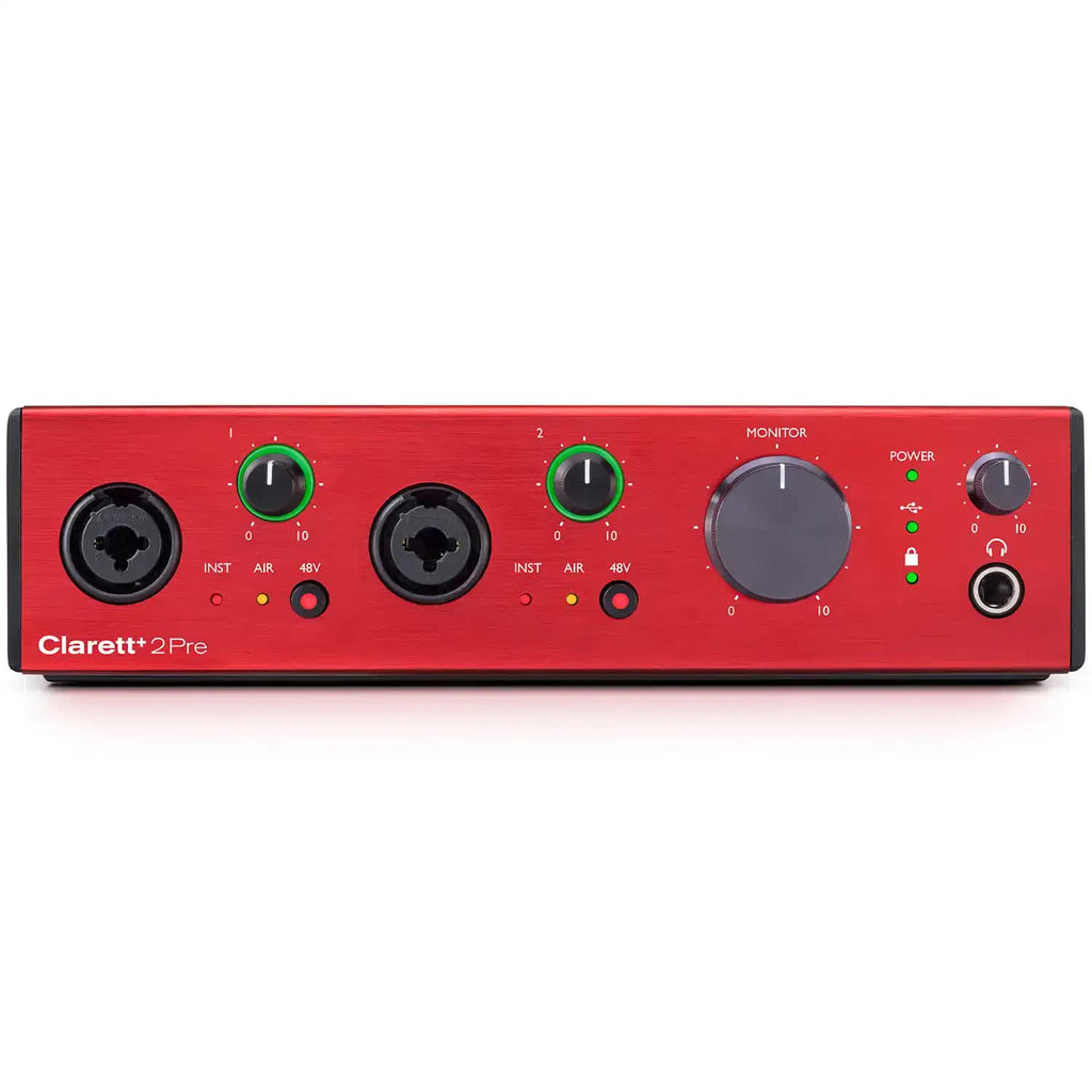 Focusrite Clarett+ 2Pre 10-in/4-out USB Audio Interface