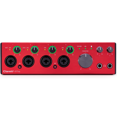 Focusrite Clarett+ 4Pre 18-in/8-out USB Audio Interface