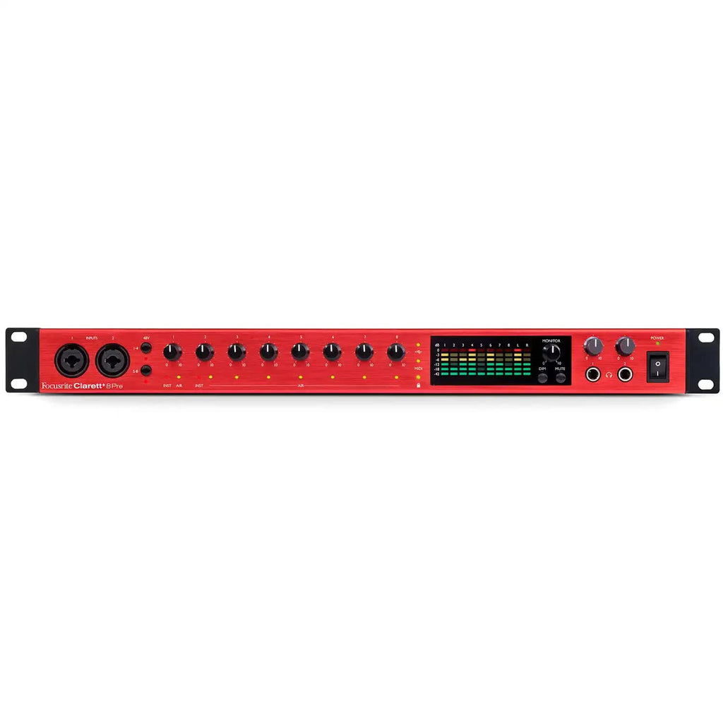 Focusrite Clarett+ 8Pre 18-in/20-out USB Audio Interface