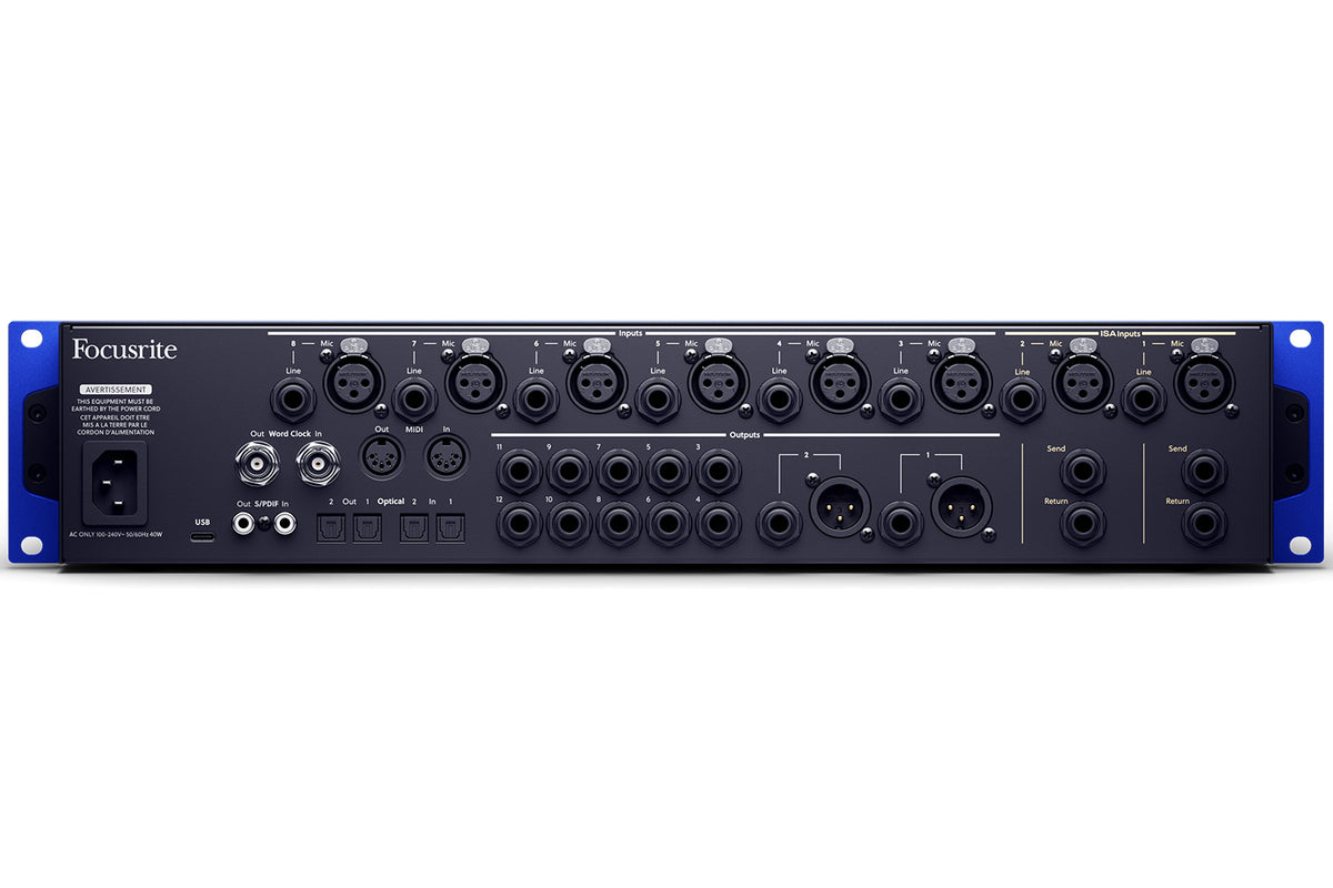 Focusrite ISA C8X 26-in/28-out USB-C Audio Interface