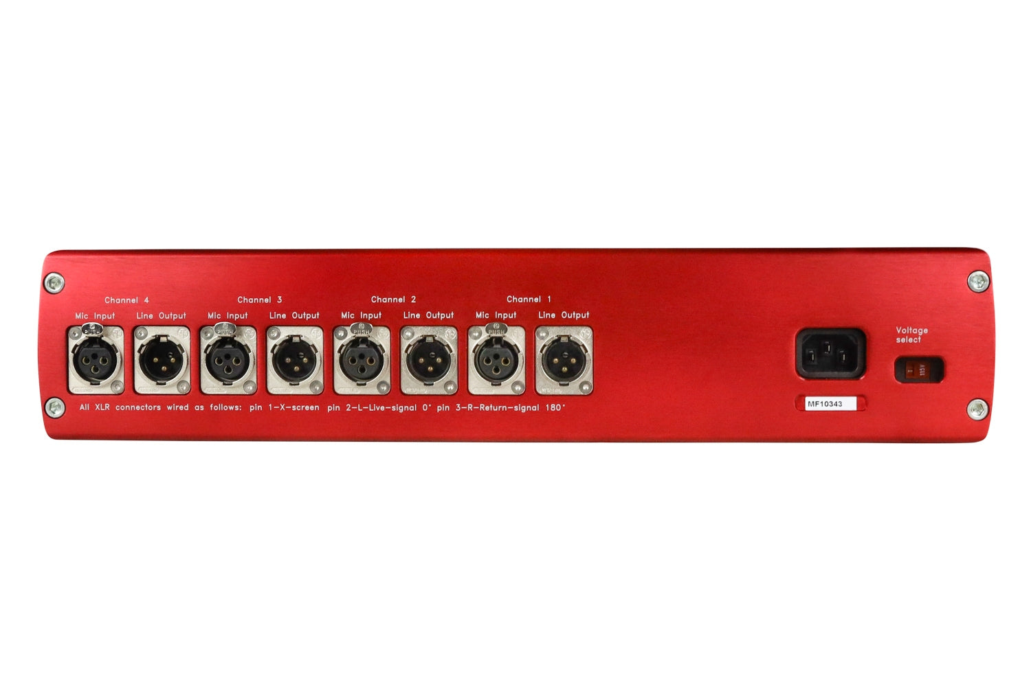 Focusrite Red 1 Four Channel Mic Preamp #MF10343 (Used) – Vintage King