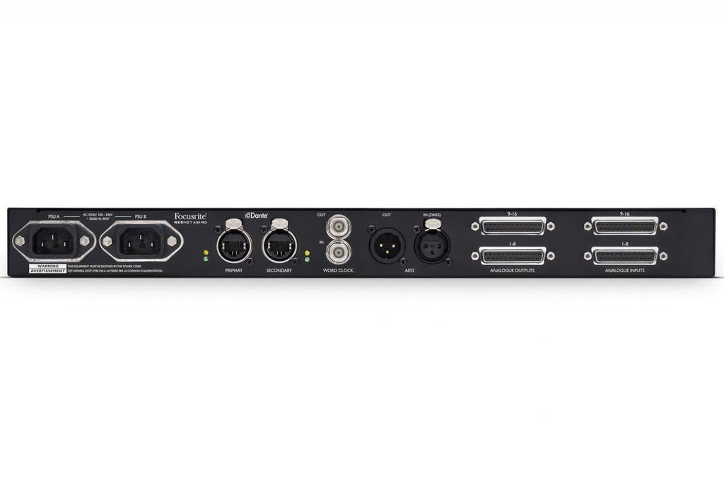 Focusrite RedNet A16R MkII 16x16 Analog Interface for Dante Networks