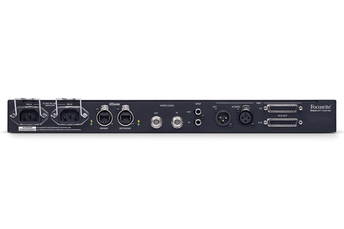 Focusrite RedNet D16R MkII 16-Channel Digital Interface for Dante Networks