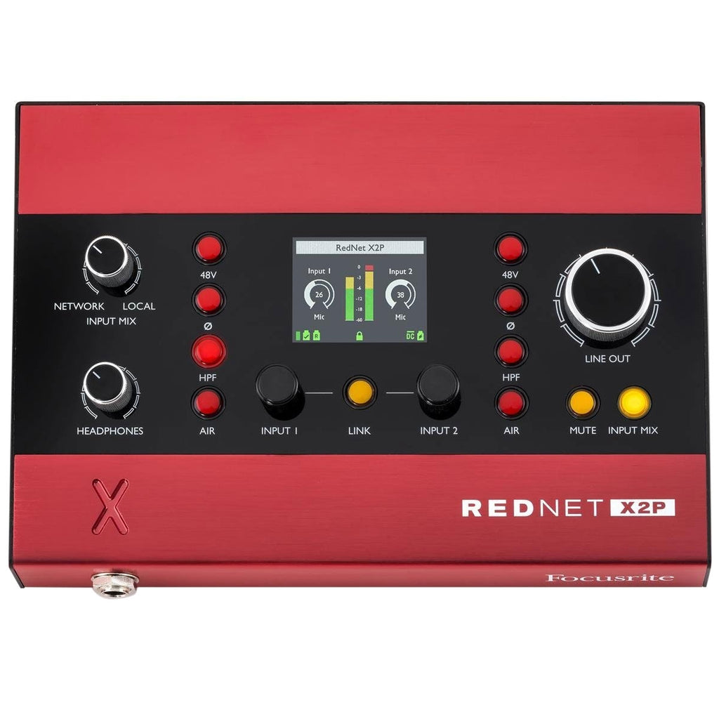 Focusrite RedNet X2P 2x2 Ethernet Dante Audio Interface