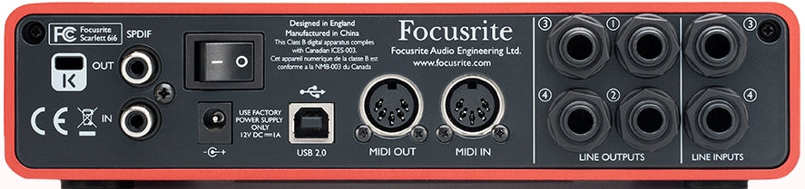 Focusrite Scarlett 6i6 USB 2.0 Audio Interface – Vintage King