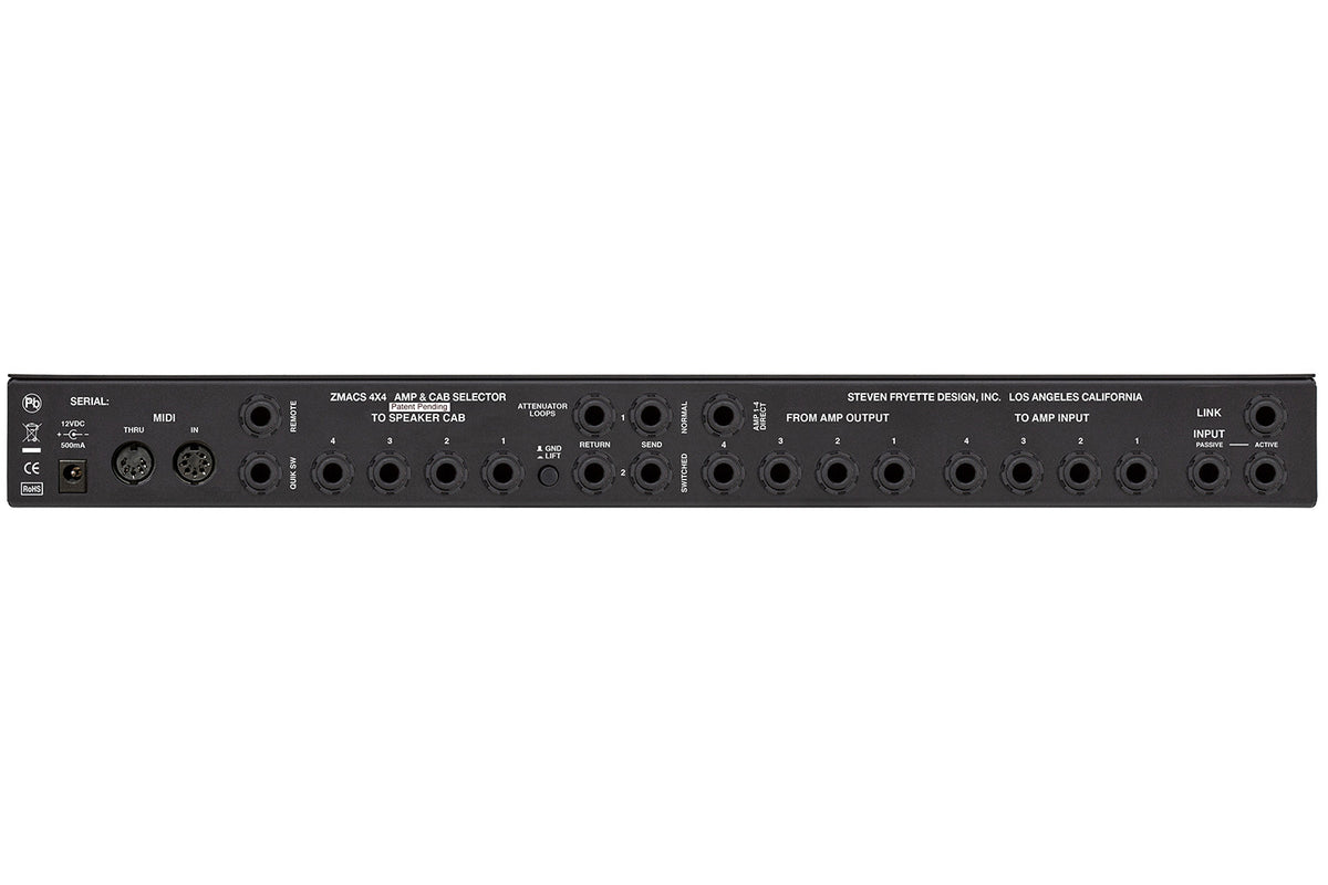 Fryette ZMACS Impedance Matching Amp and Cab Selector