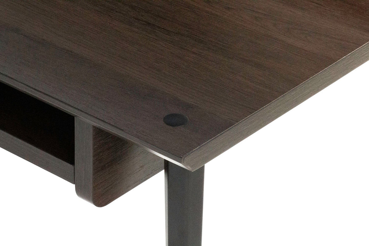 Gator Frameworks GFW-ELITEDESK-BRN Elite Series Main Desk - Dark Walnut