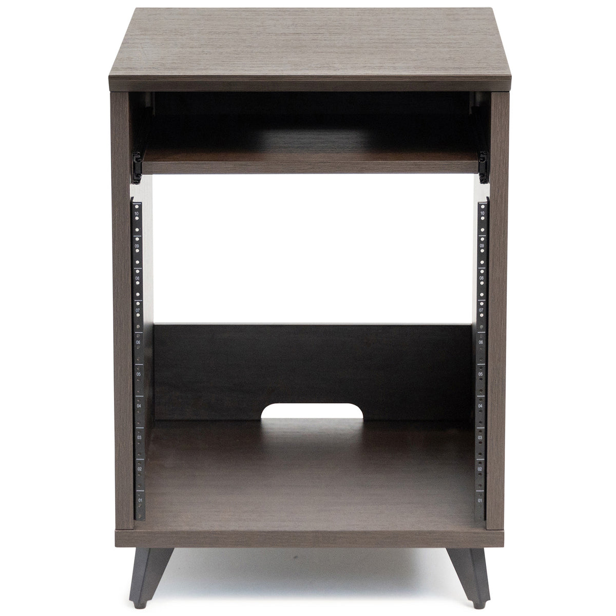 Gator Frameworks GFW-ELITEDESKRK-BRN Elite Series Desk 10U Rack - Dark Walnut Brown