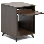Gator Frameworks GFW-ELITEDESKRK-BRN Elite Series Desk 10U Rack - Dark Walnut Brown