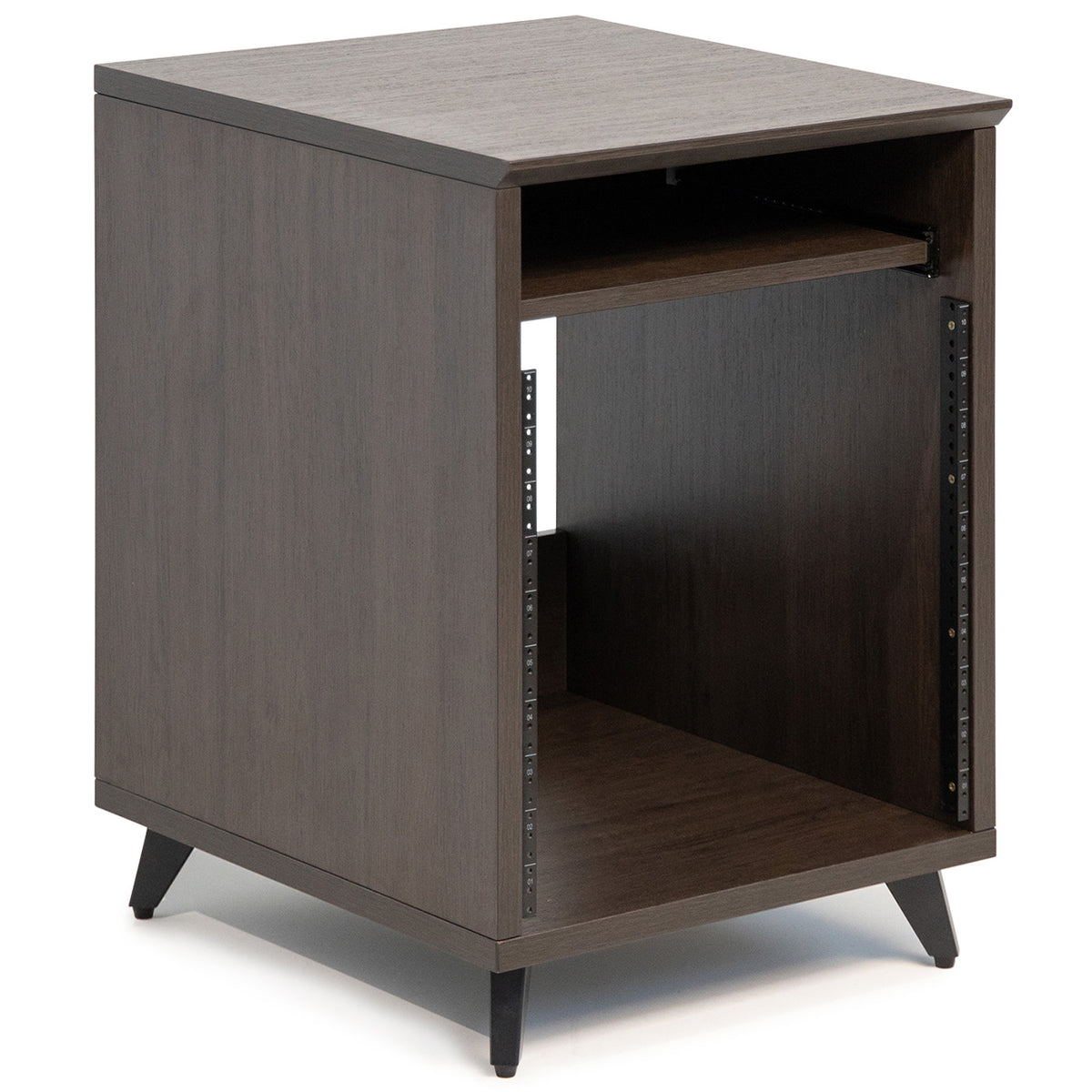 Gator Frameworks GFW-ELITEDESKRK-BRN Elite Series Desk 10U Rack - Dark Walnut Brown