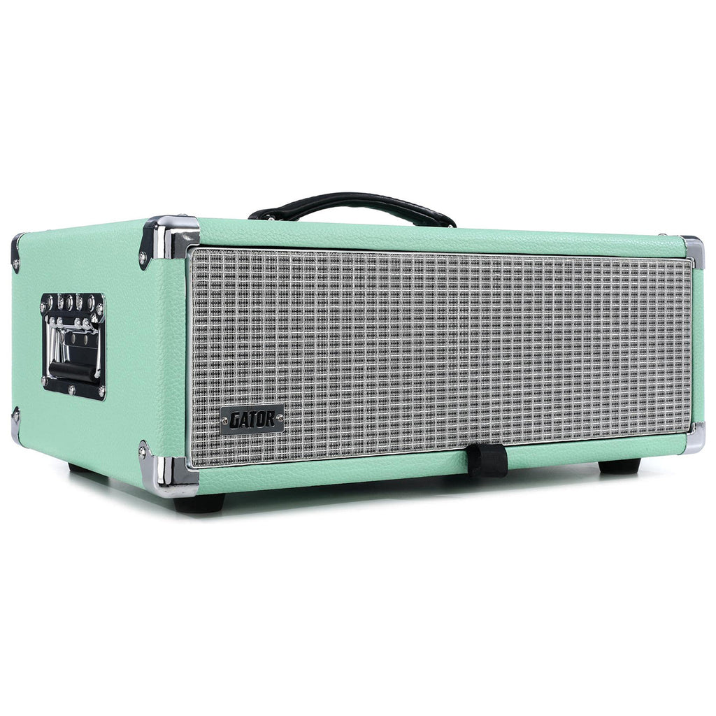 Gator GR-RETRORACK-3SG Vintage Amp Vibe 3U Rack Case - Seafoam Green (Demo Deal)