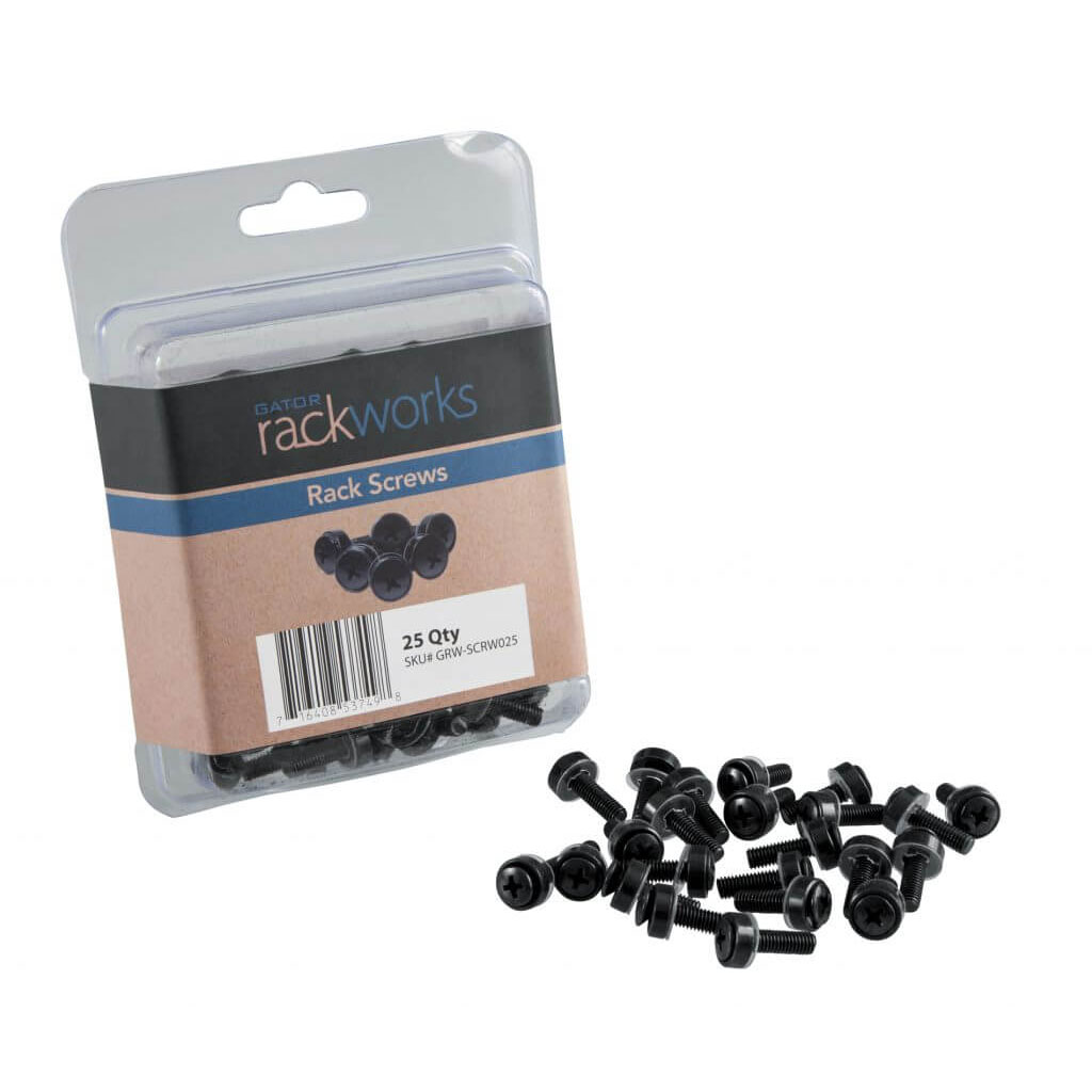 Gator Cases GRW-SCRW025 Rack Screws - 25-Pack