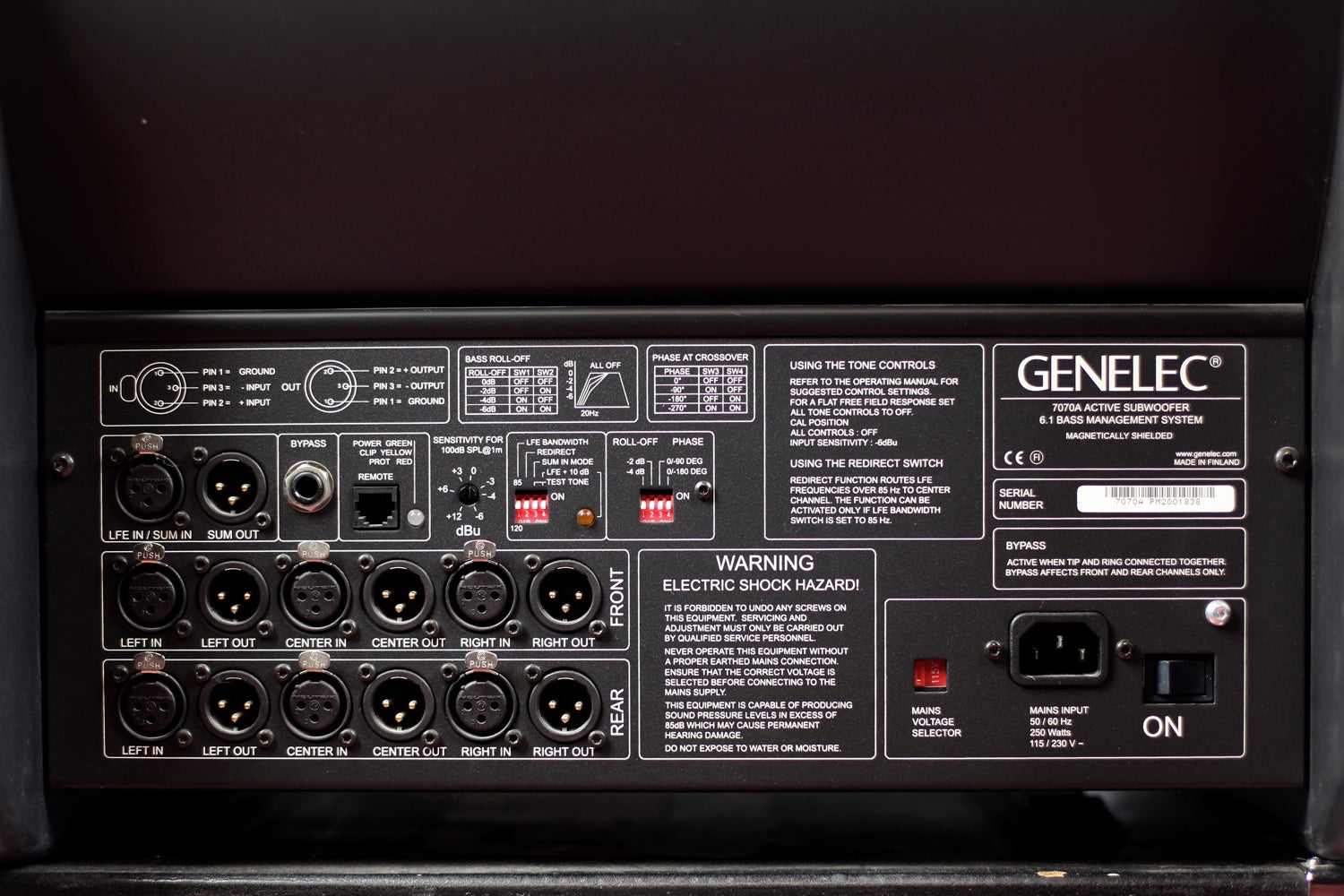 Genelec 7070A Active Subwoofer #PM2001838 (Used) – Vintage King
