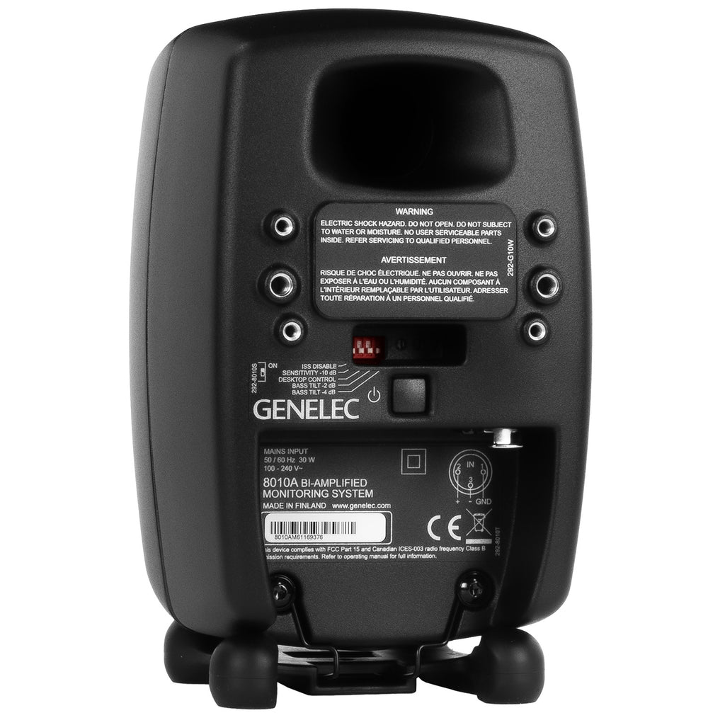 Genelec 8010A 2-Way Active Studio Monitor - Mystic Black, Single