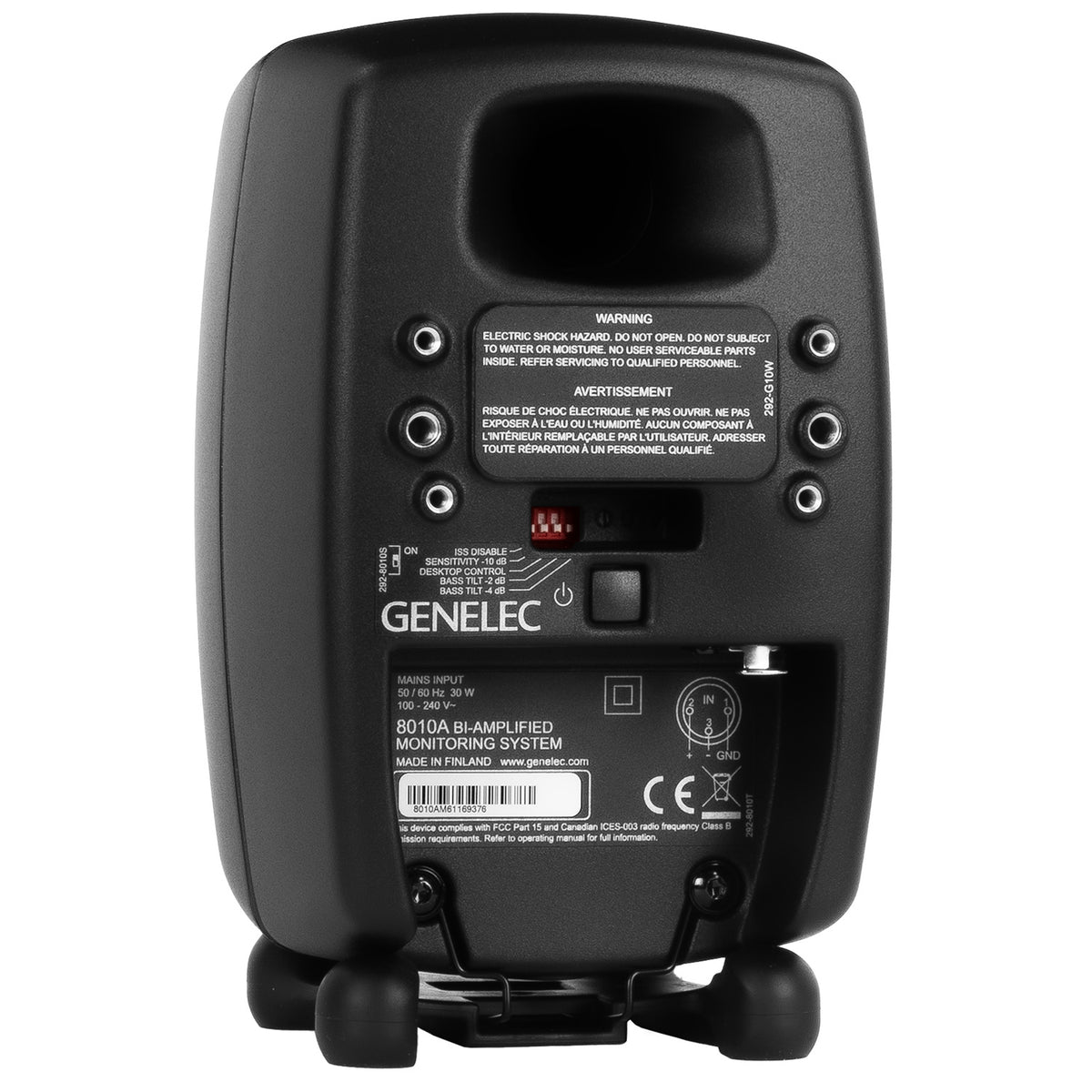 Genelec 8010A 2-Way Active Studio Monitor - Mystic Black, Single
