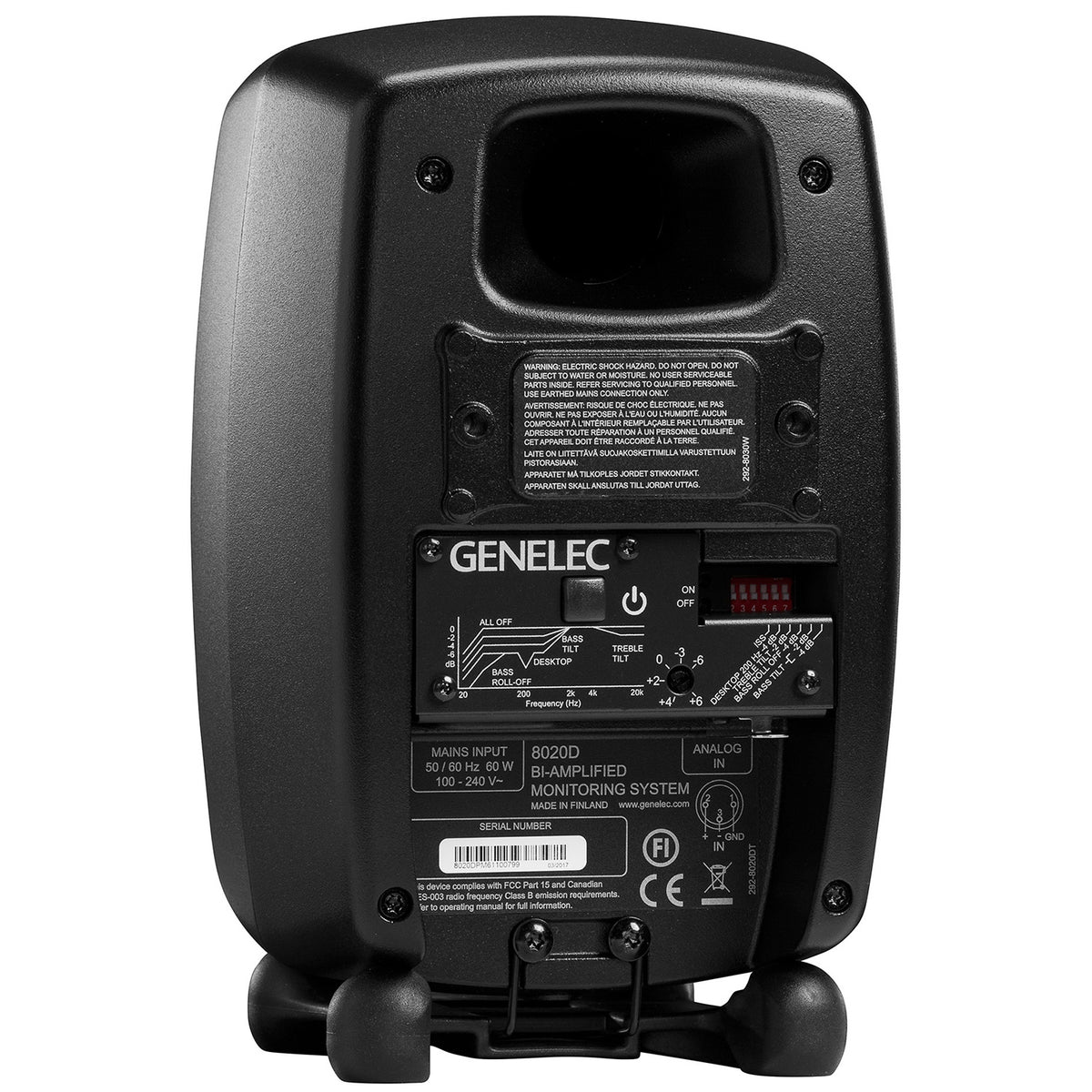 Genelec 8020D 2-Way Active Studio Monitor - Mystic Black, Single