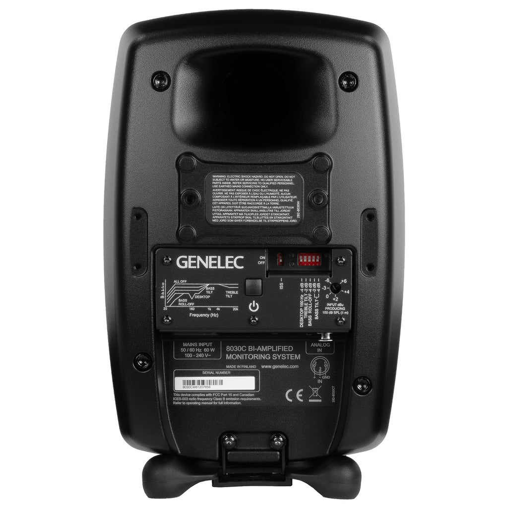 Genelec 8030C 2-Way Active Studio Monitor - Mystic Black, Single
