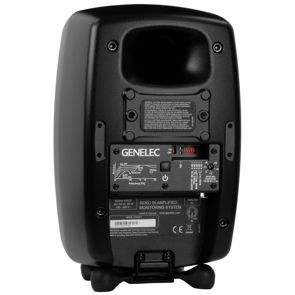 Genelec 8030C 2-Way Active Studio Monitor - Mystic Black, Single