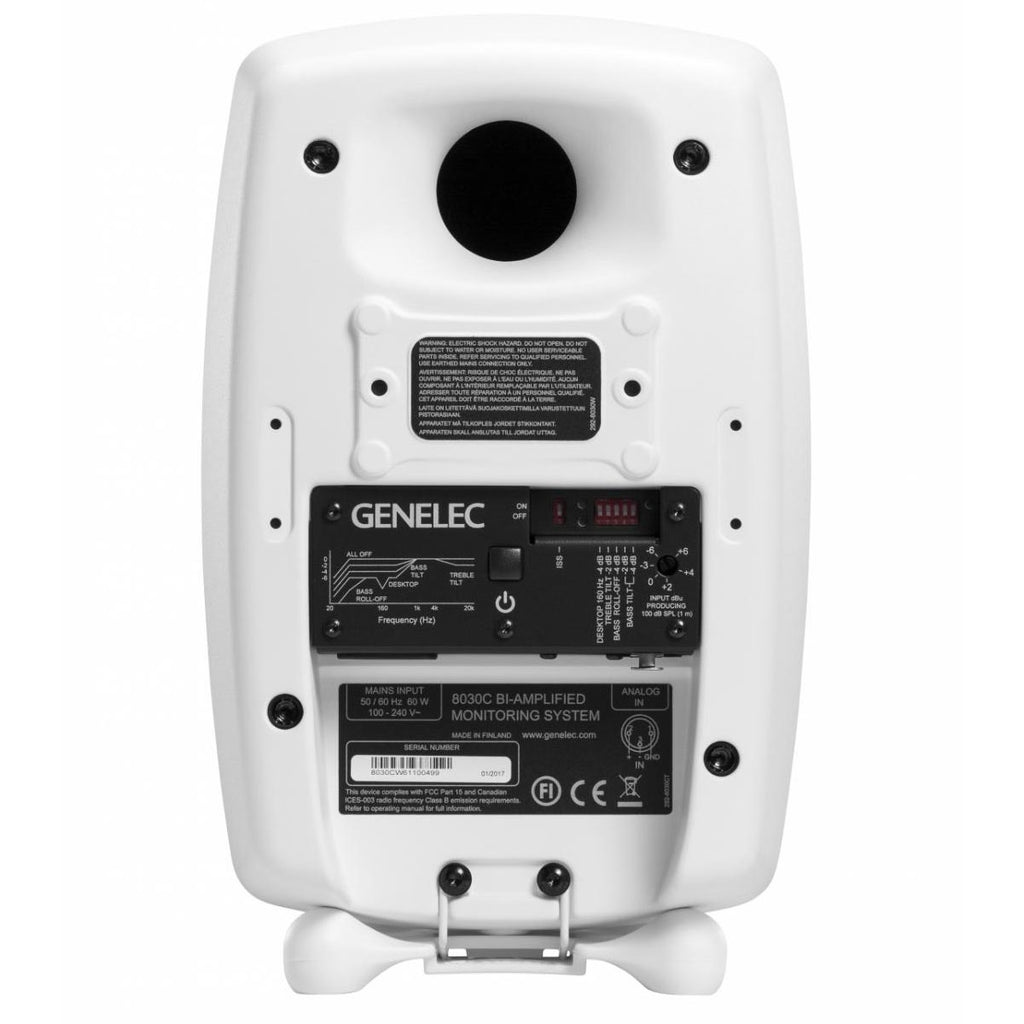 Genelec 8030C 2-Way Active Studio Monitor - White, Single