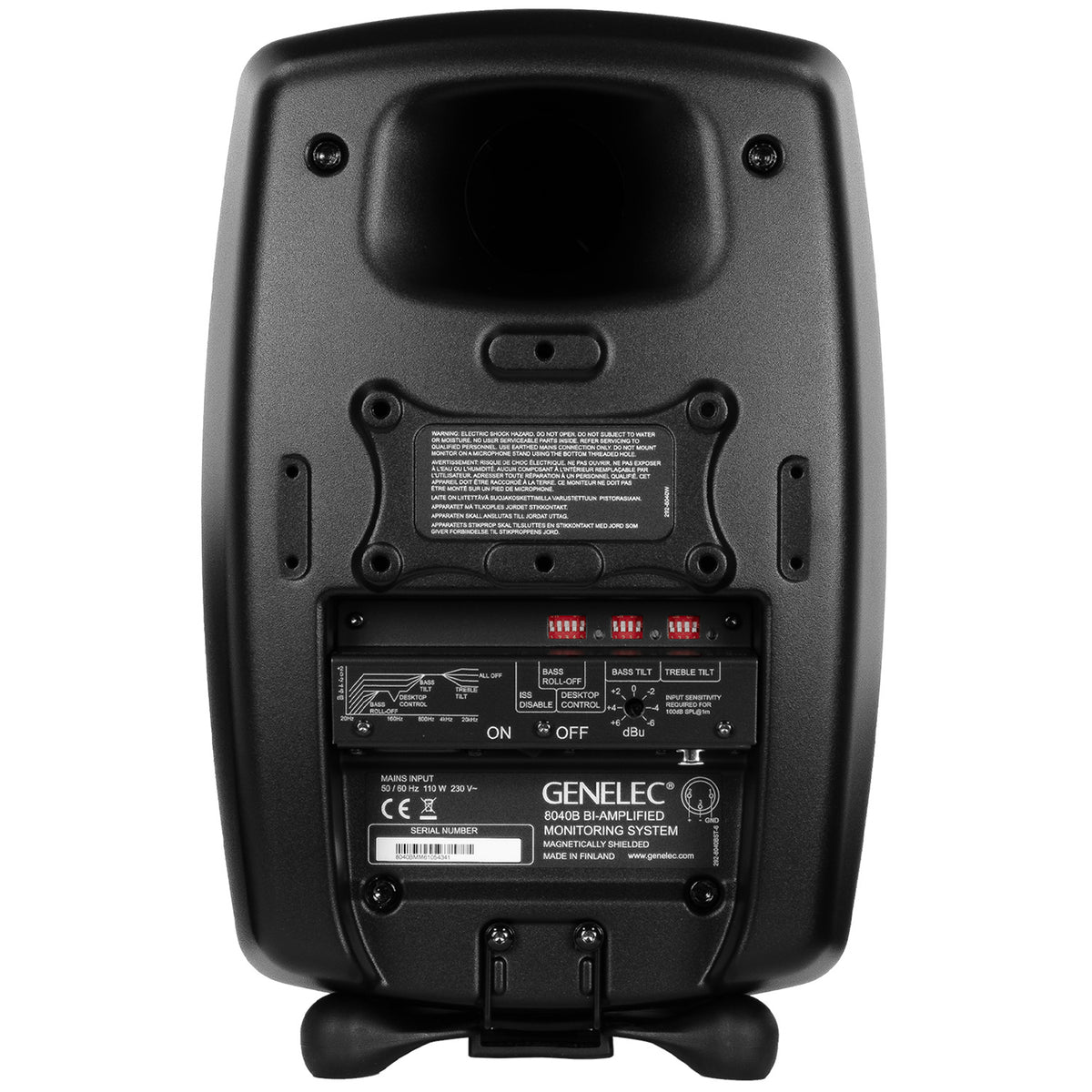 Genelec 8040B 2-Way Active Studio Monitor - Mystic Black, Single