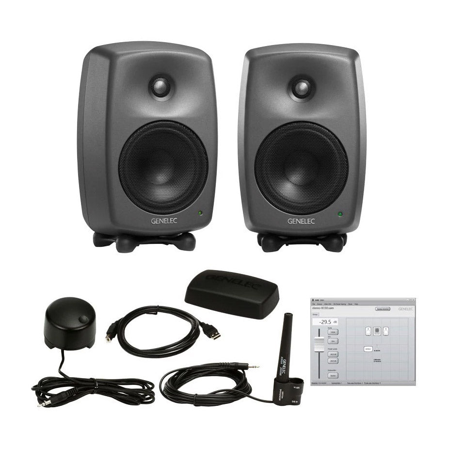 Genelec 8330 Stereo SAM Active Studio Monitor Bundle (Demo Deal)