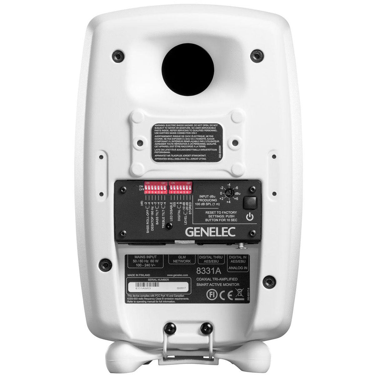 Genelec 8331A 3-Way Compact Active Monitor - White, Single