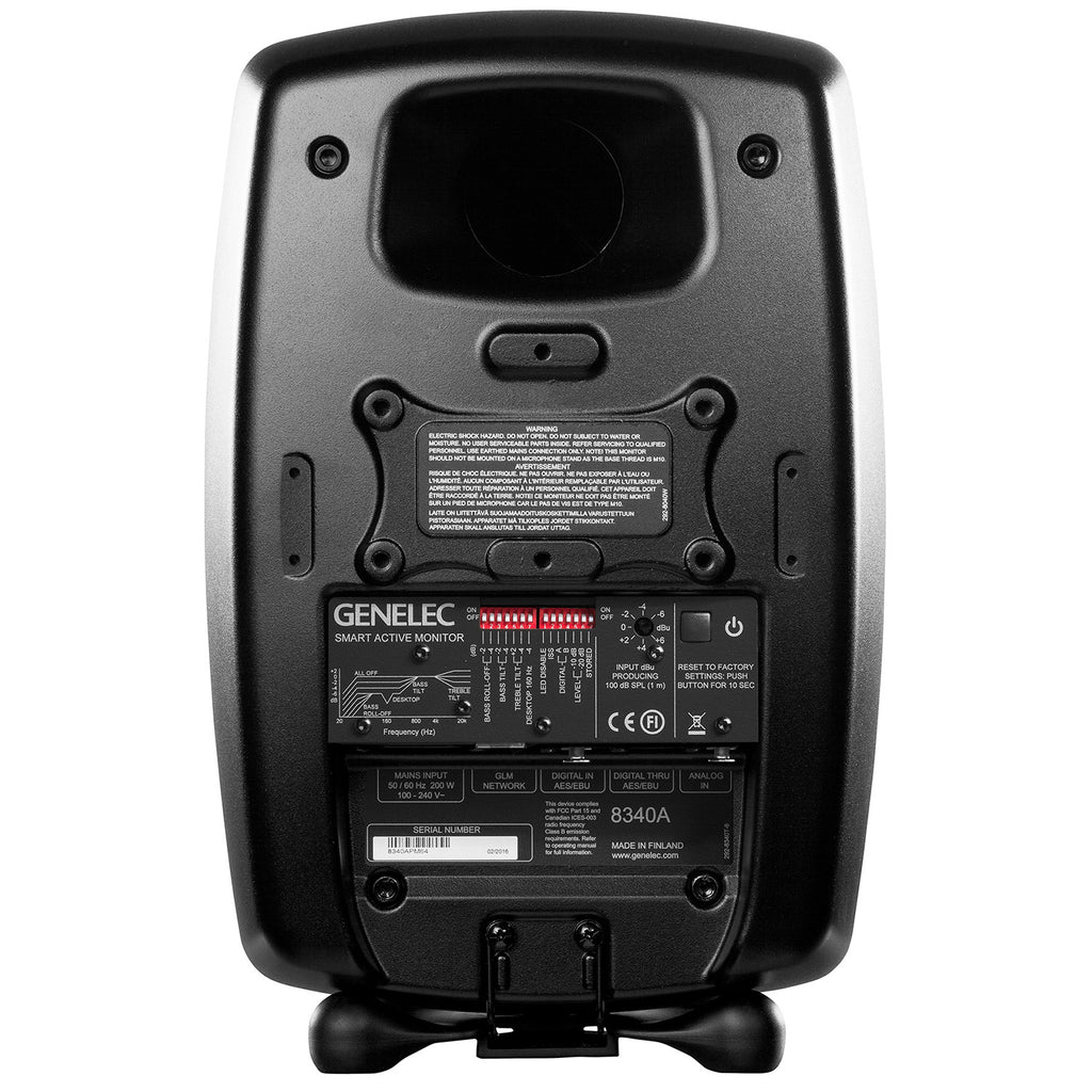 Genelec 8340A SAM 2-Way Active Studio Monitor - Mystic Black, Single