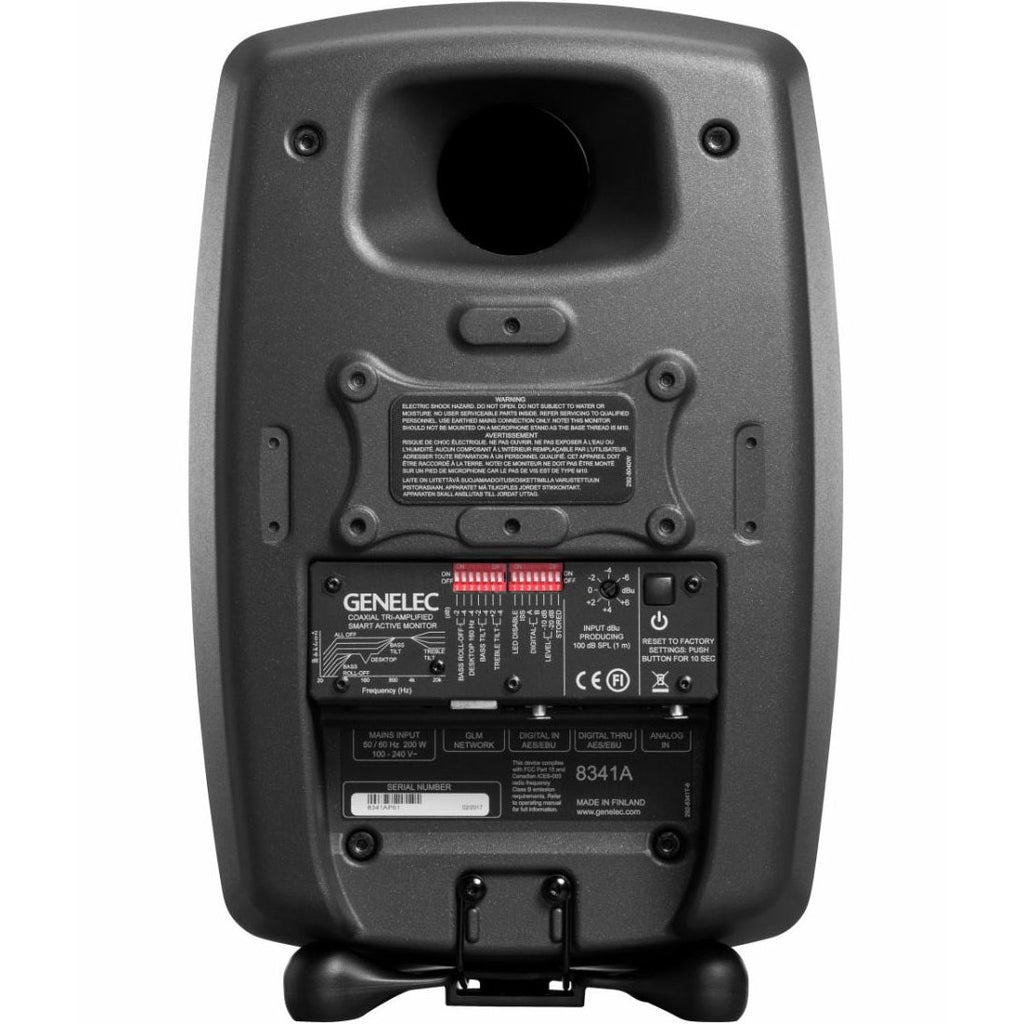 Genelec 8341A 3-Way Compact Active Monitor - Mystic Black, Single