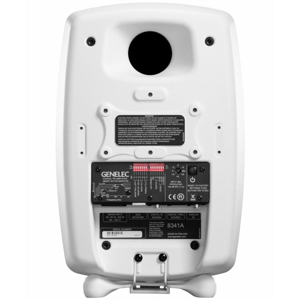 Genelec 8341A 3-Way Compact Active Monitor - White, Single