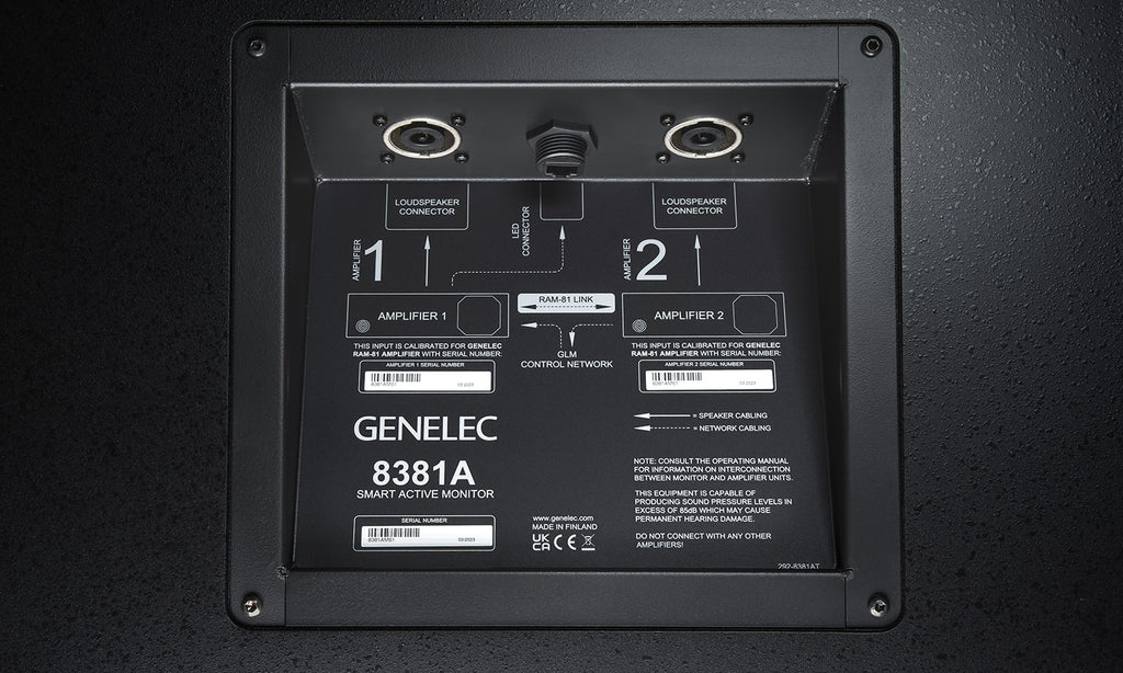 Genelec 8381A SAM Adaptive Point Source Main Monitor - Black, Single