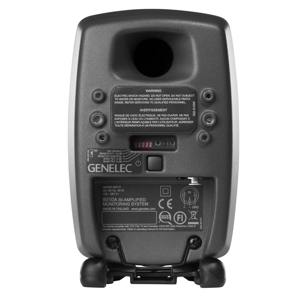Genelec 8010A 2-Way Active Studio Monitor - Producer Gray, Single