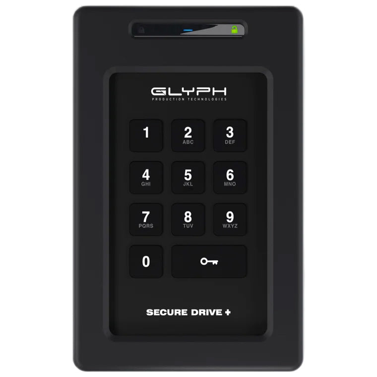 Glyph Technologies SecureDrive+ Encrypted Drive with Keypad - 5TB