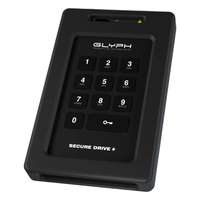 Glyph Technologies SecureDrive+ Encrypted Drive with Keypad - 5TB