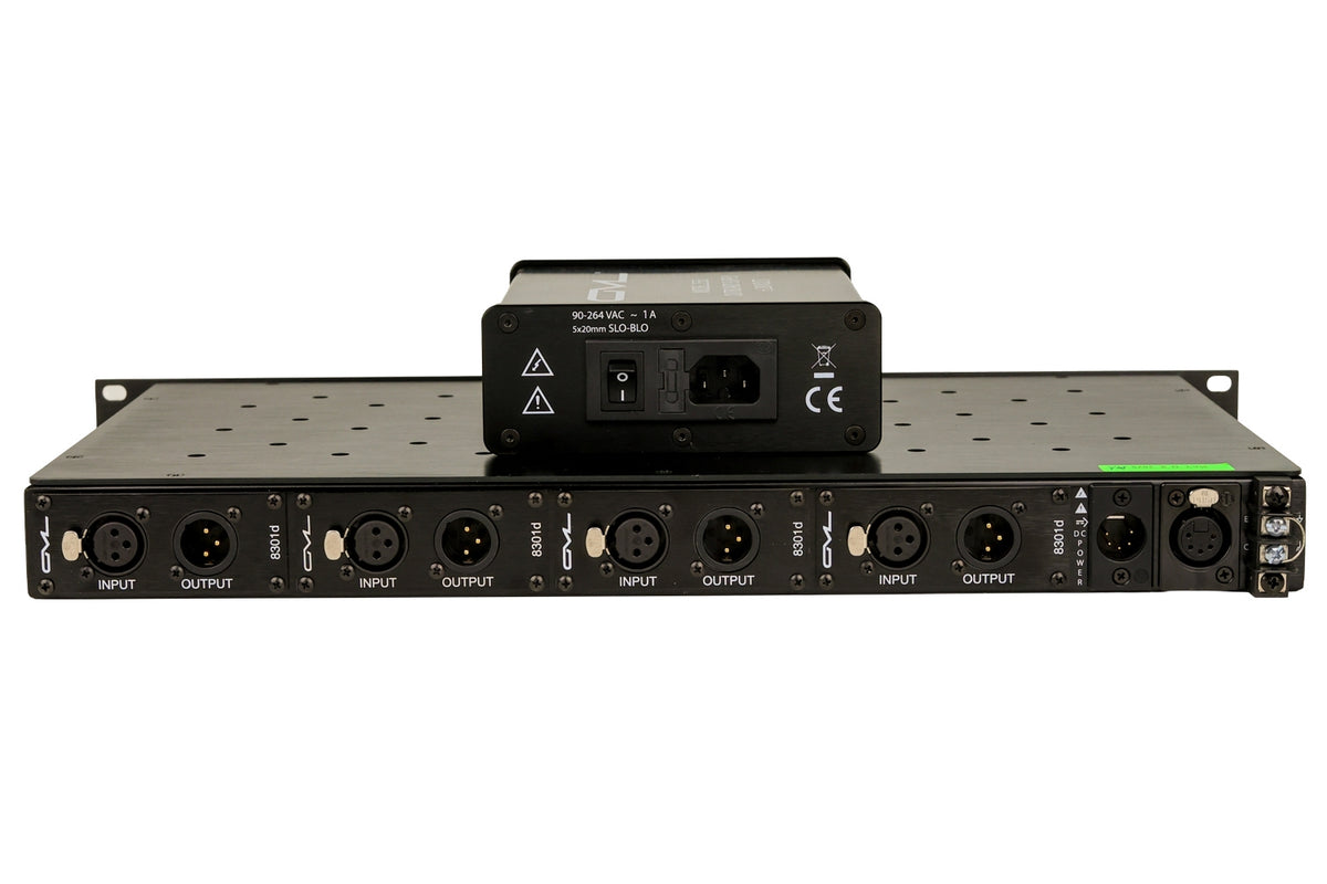 GML 8304 MKII 4-Channel Microphone Preamplifier with 2555 PSU #M1527 (Used)