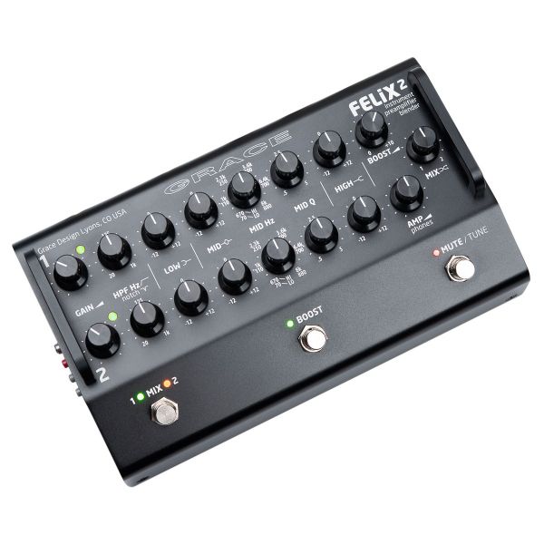 Grace Designs FELiX2 2-Channel Desktop Instrument Preamplifier - Black