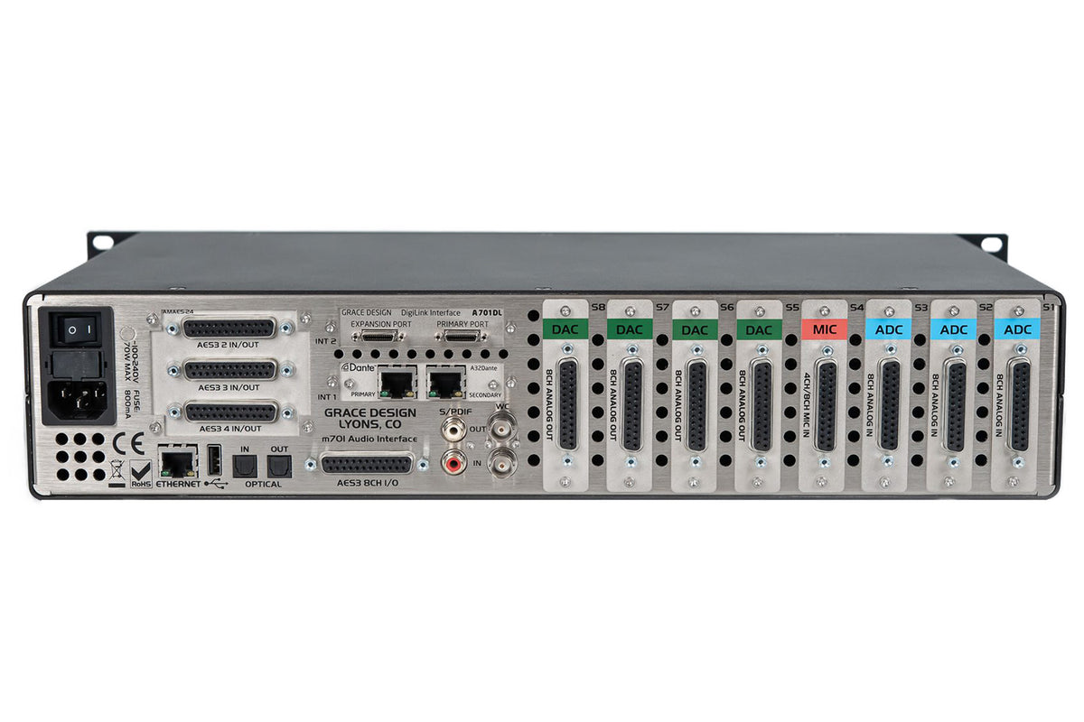 Grace Design m701 32x32 Dante Audio Interface and AD/DA Converter