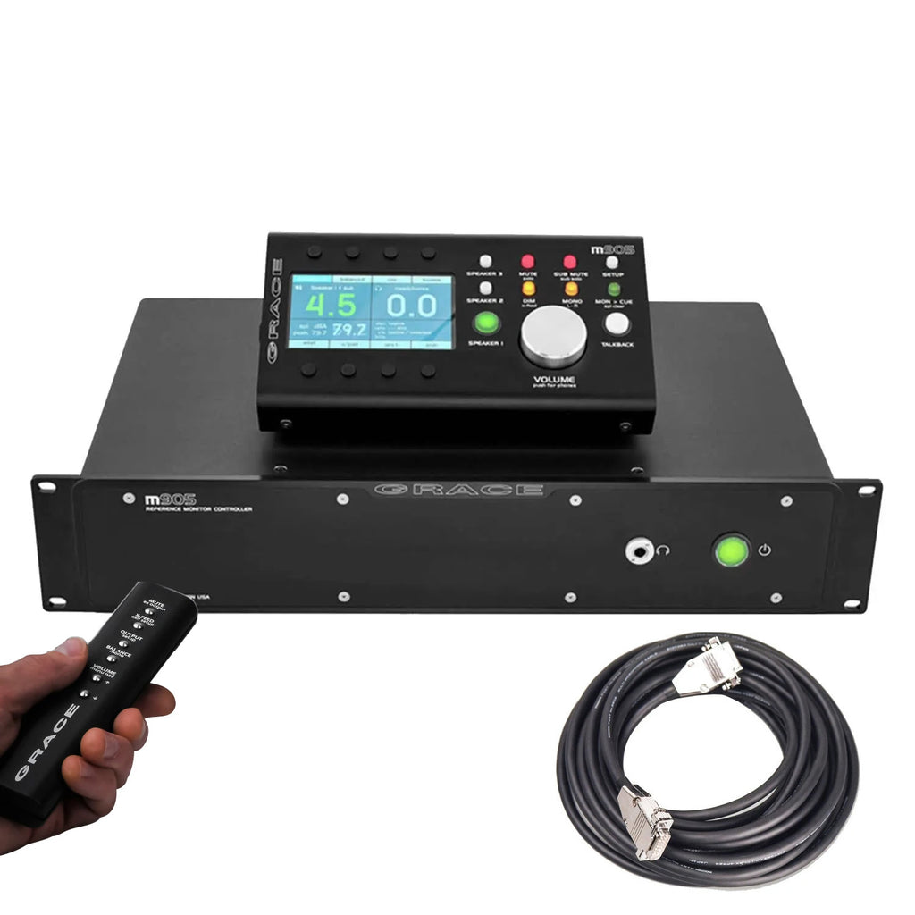 Grace Design m905 Analog with Premium Cable Upgrade and IR Control Option - Black