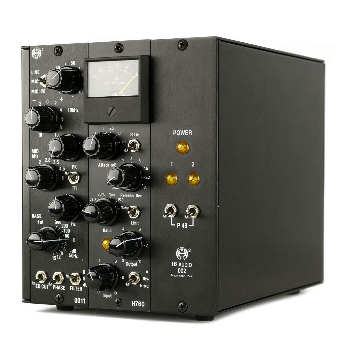 H2 Audio Helios 002 2-Channel 0011-Series Rack with PSU