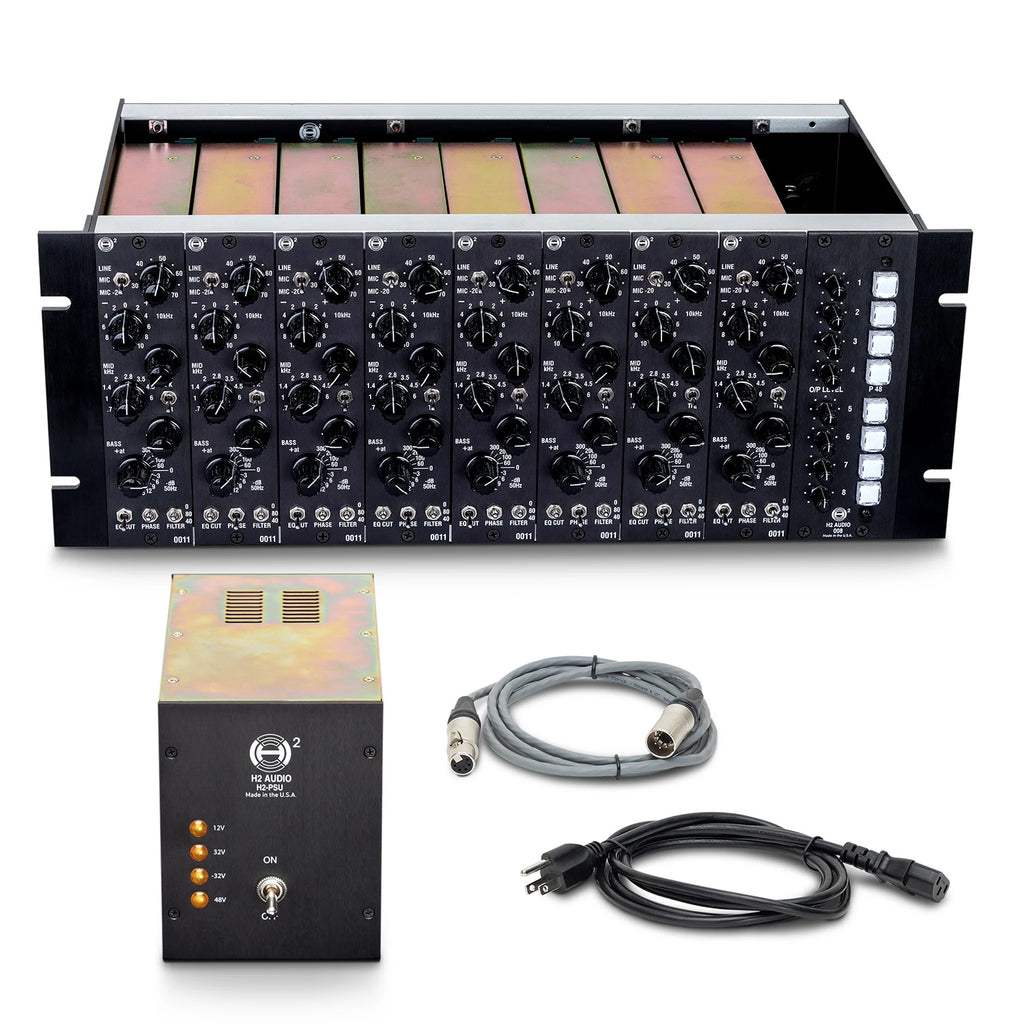 H2 Audio Helios 008 8-Channel 0011-Series Rack with PSU