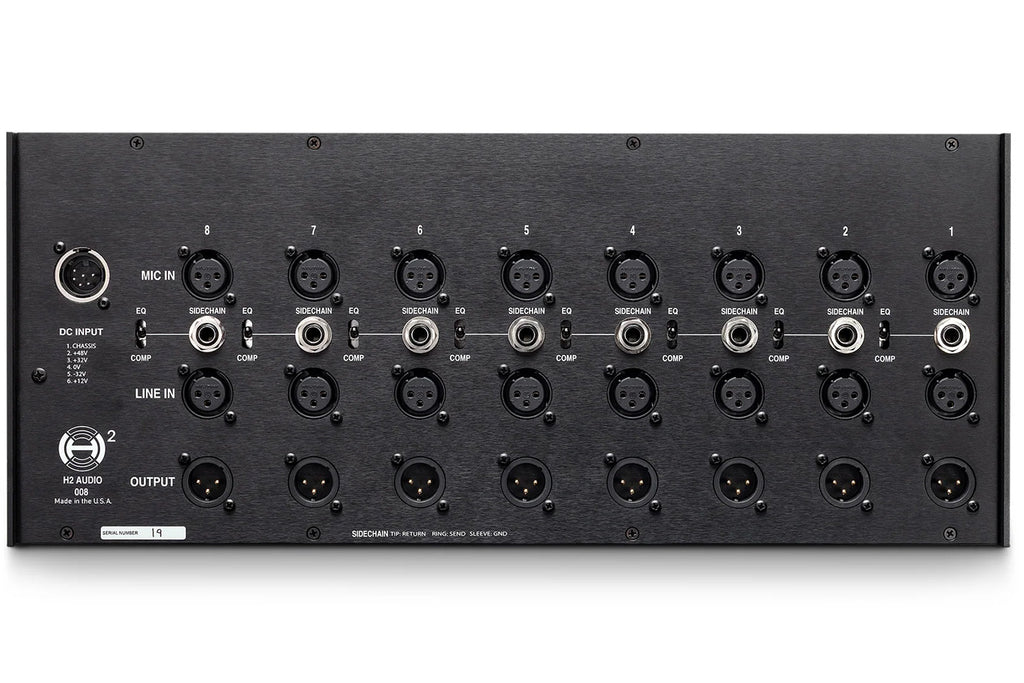 H2 Audio Helios 008 8-Channel 0011-Series Rack with PSU
