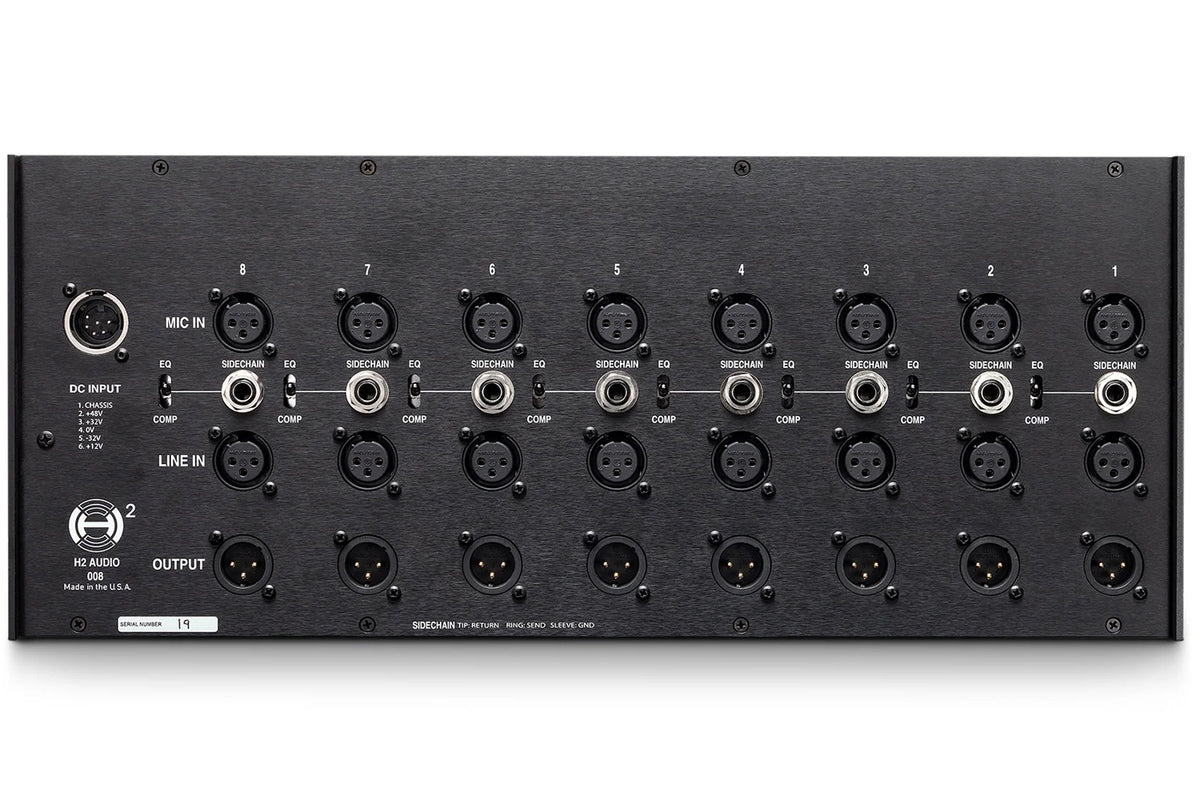 H2 Audio Helios 008 8-Channel 0011-Series Rack with PSU